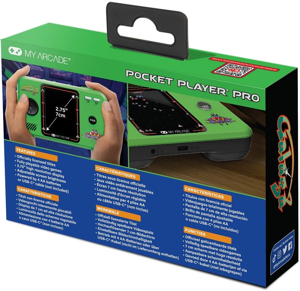 MY ARCADE Žaidimų Konsolė Player Pro Galaga