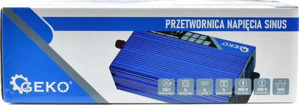 Keitiklis Geko SINUS įtampos keitiklis 12V/230V 1000/2000W (4)