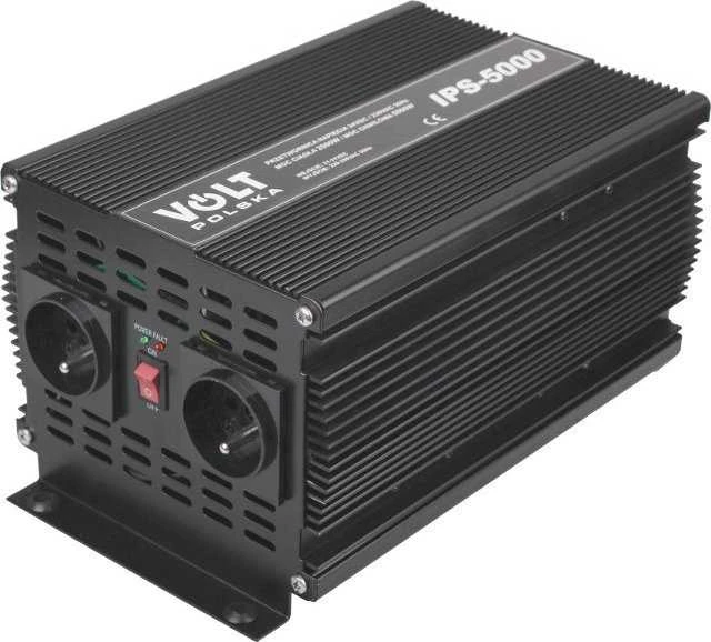 Volt Polska IPS-5000 įtampos keitiklis su dviem lizdais
