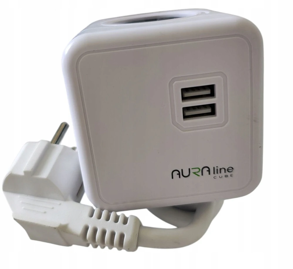 Aura_Line Buitinis ilgintuvas AURA LINE, 4 vt., 2USB C, 1,5m