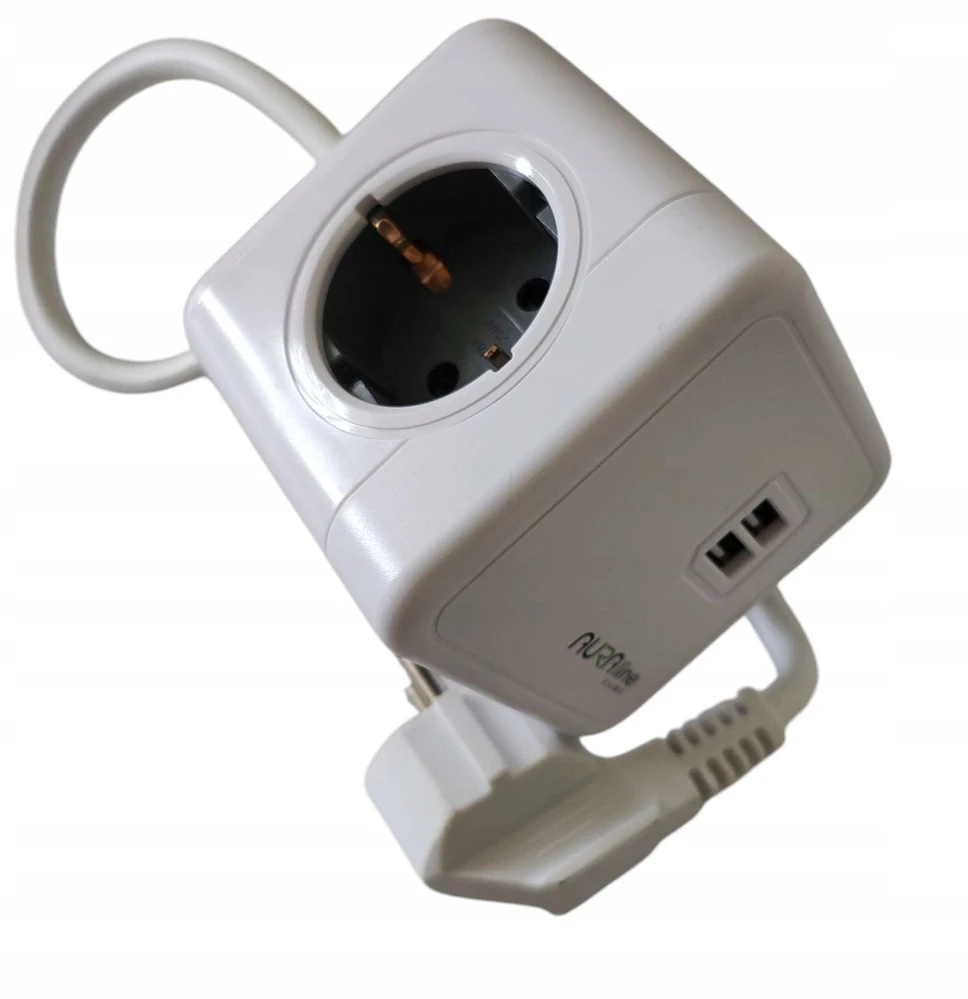 Aura_Line Buitinis ilgintuvas AURA LINE, 4 vt., 2USB C, 1,5m