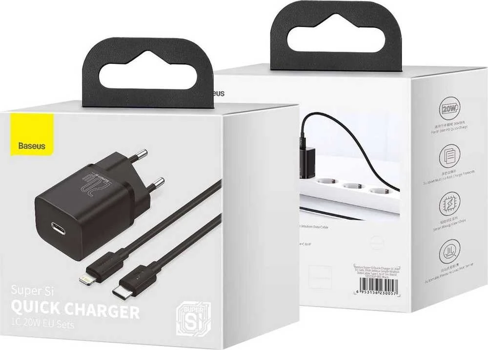 „Baseus Super Si“ įkroviklis 1 x USB-C 3 A (TZCCSUP-B01)