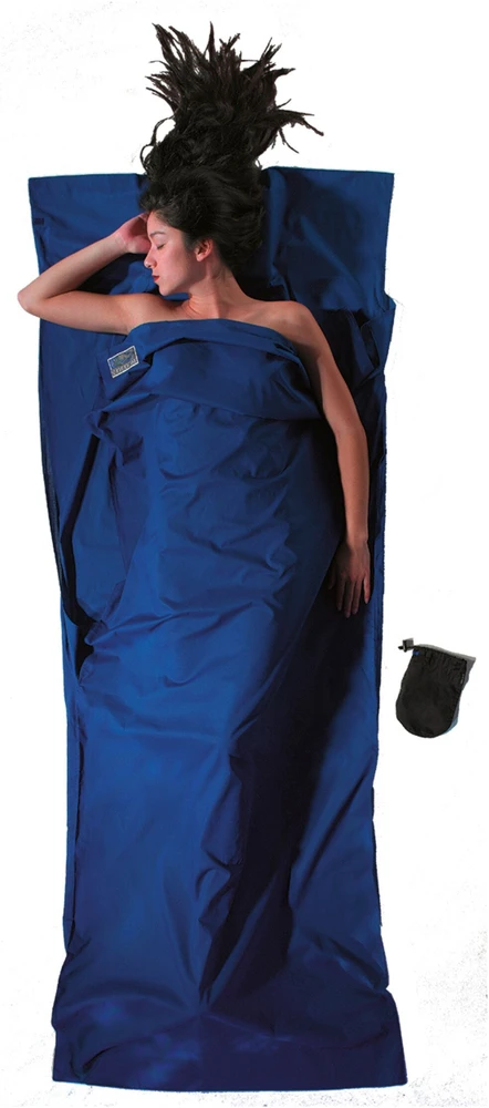 Kelioninė patalynė COCOON TravelSheet Cotton - Tamsiai mėlyna