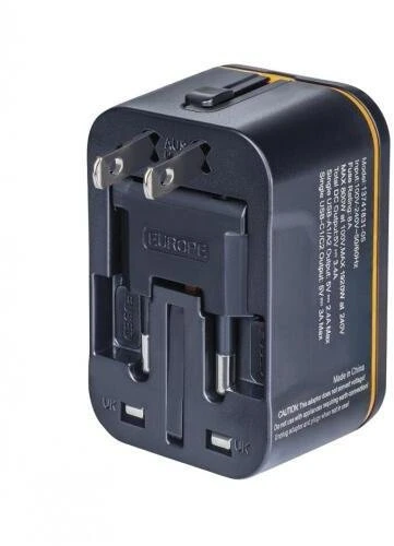Kelioninis adapteris DONAU TRAVEL 205, juodas