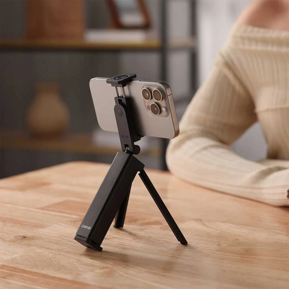 Stovas - Ulanzi SK-20 3-in-1 Mini Stovas su Telefono Laikikliu 180° Pasukimu 360° Sukimu