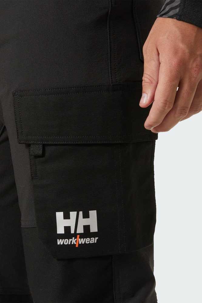 Helly Hansen Darbo kelnės Helly Hansen Oksfordo elastinė medžiaga, juodos