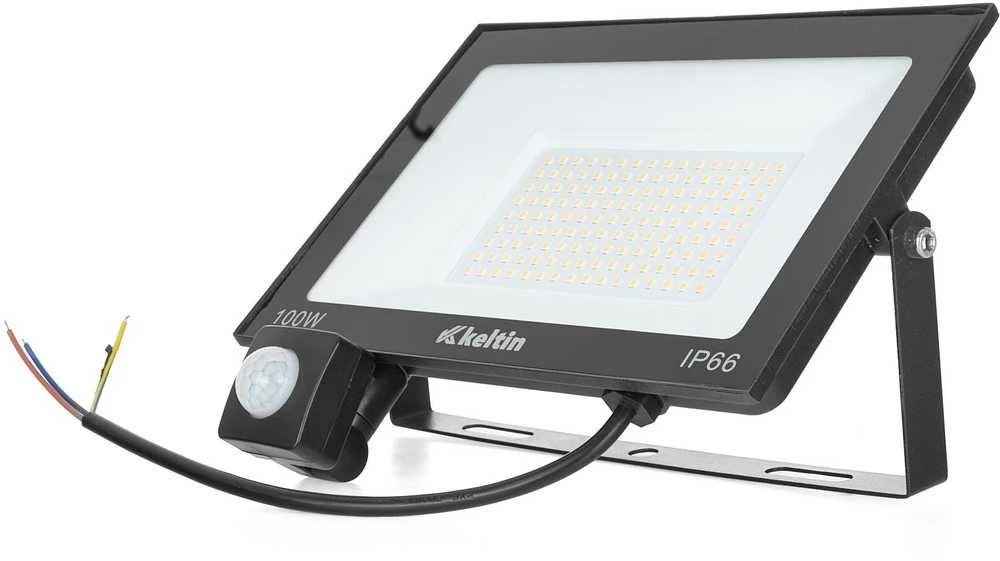 KELTIN Prožektorius LED 100W su judesio jutikliu – šilta balta spalva 2700K (10)
