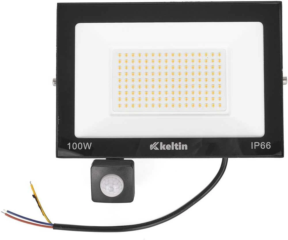 Prožektorius KELTIN LED prožektorius 100W su judesio jutikliu – neutraliai balta šviesa 4500K (10)