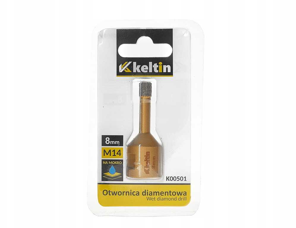 KELTIN Deimantinis grąžtas keraminėms plytelėms 8mm M14 (100)