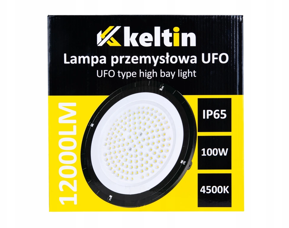 KELTIN Pramoninė LED lempa UFO tipo 100W 12000LM 4500K IP65 (10)