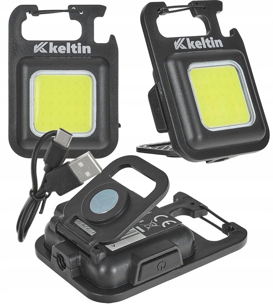 KELTIN Žibintuvėlis Mini kišeninis žibintuvėlis su magnetu LED COB 6W 500mAh 300lm IPX4 – dėžutėje rodoma (18/216)