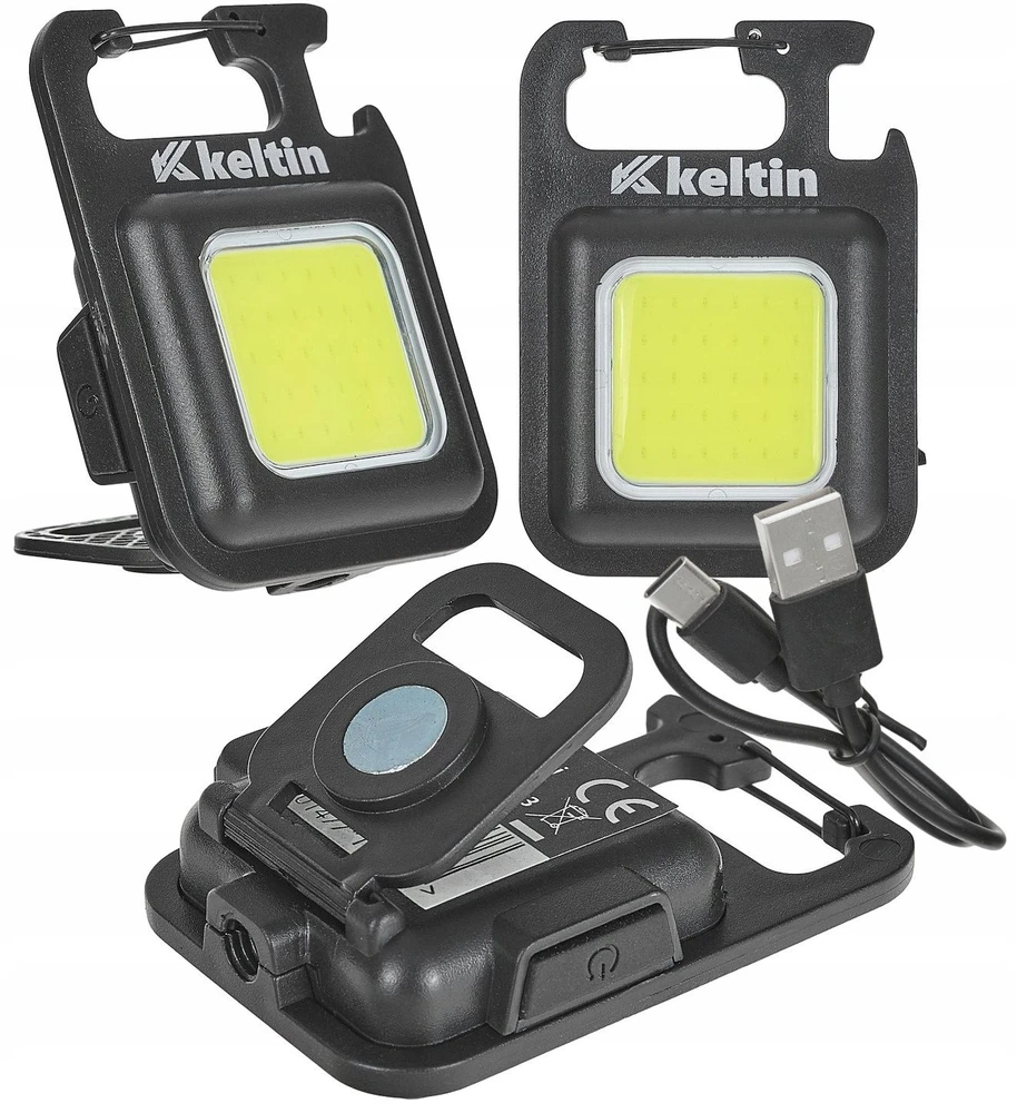 KELTIN Žibintuvėlis Mini kišeninis žibintuvėlis su magnetu LED COB 6W 500mAh 300lm IPX4 – dėžutėje rodoma (18/216)