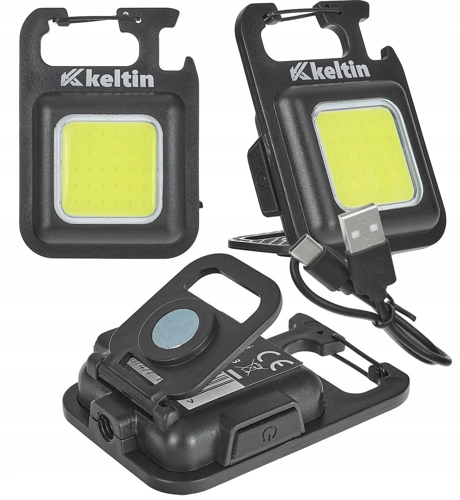 KELTIN Žibintuvėlis Mini kišeninis žibintuvėlis su magnetu LED COB 6W 500mAh 300lm IPX4 – dėžutėje rodoma (18/216)