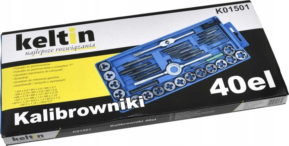 KELTIN Štampomų ir srieginių įrankių rinkinys (40 vnt.) K01501 KELTIN