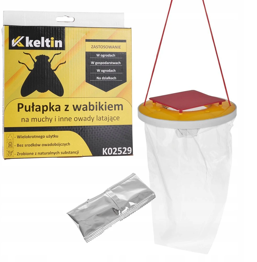 KELTIN Pułapka su wabikiem na muchy i inne owady latające (40)