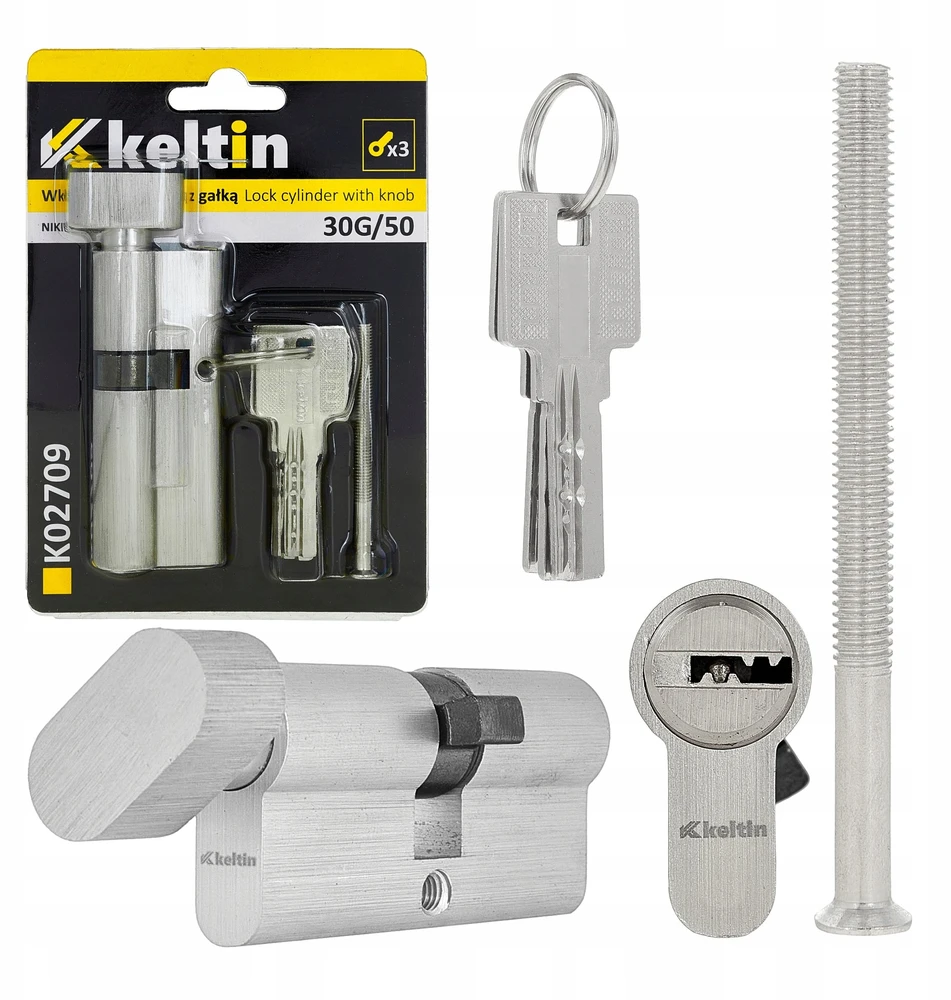 KELTIN spynos įdėklas su rankenėle 30g/50 (nikelio spalvos) (100)