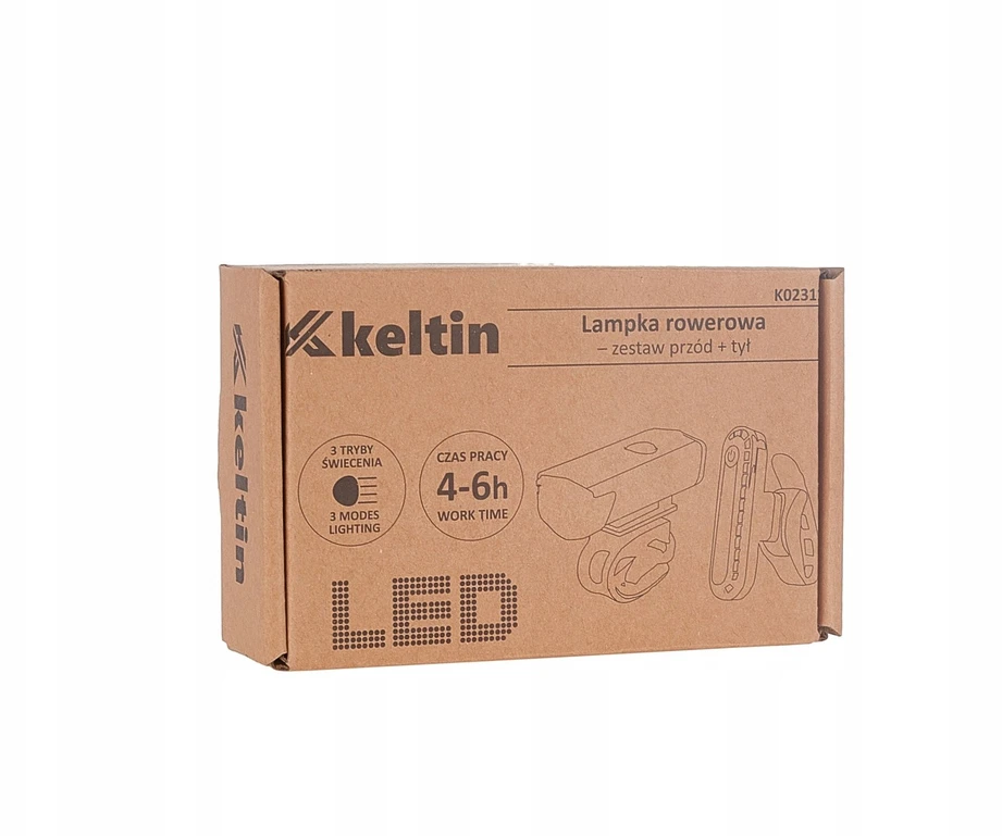 Bez Marki Lempos komplektas Keltin KELTIN įkraunamas (USB)