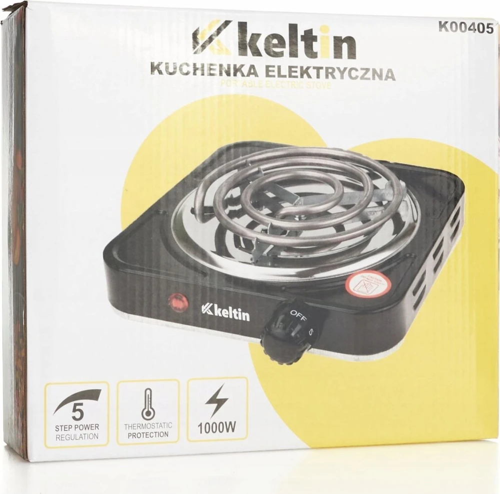 KELTIN vieno degiklio elektrinė viryklė 1000 W (12)