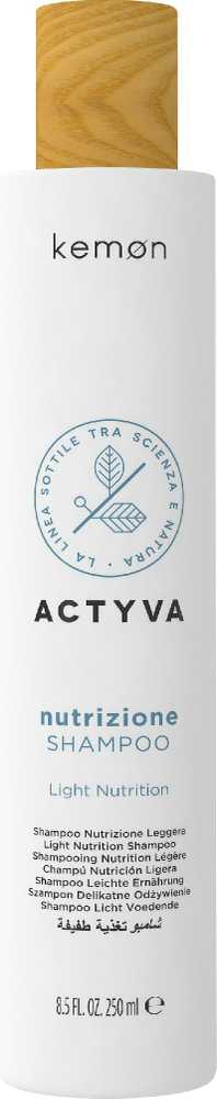 Kemon Actyva Nutrizione Light Šampūnas maitinamasis šampūnas, 250 ml