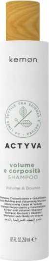Kemon Actyva Volume & Bounce Šampūnas apimties suteikiantis šampūnas, 250 ml