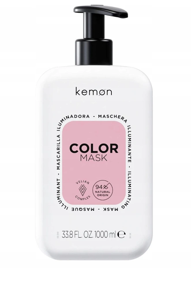 Kemon Illuminating Mask kaukė dažytiems plaukams, 1000 ml