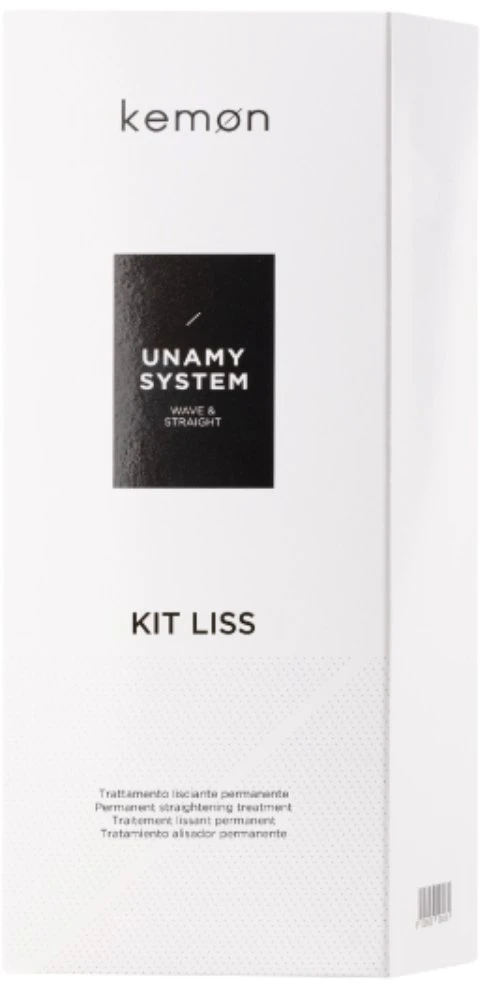 Unamy System Liss Set Kemon: Start Hair Šampūnas, 20 ml + Liss Kreminis Hair Treatment Kreminis Mask, 250 ml + Liss Neutralizer Hair Treatment Lotion Mask, 250 ml