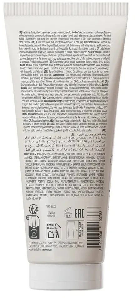 Kemon Yo rusvai gelsvas Coloring Hair Colour Conditioner, 200 ml