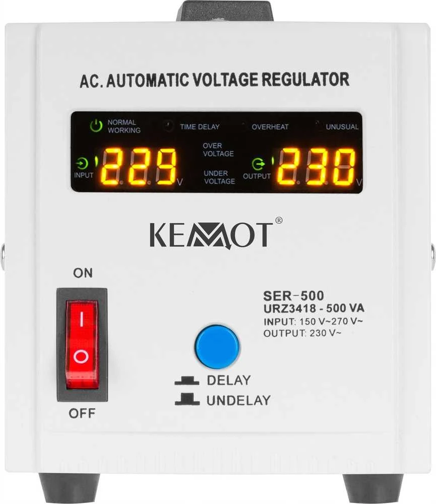Kintamosios įtampos stabilizatorius Kemot SER-500 500VA