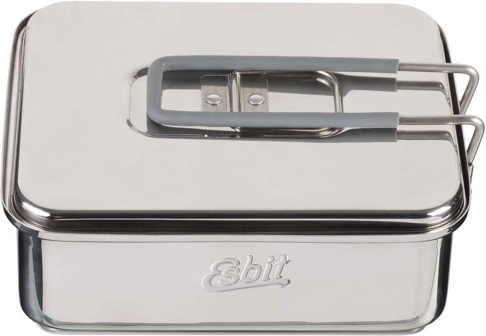 ESBIT CS1100ST turistinis maisto gaminimo indas Komplektas 1,1 L Juoda, Sidabras