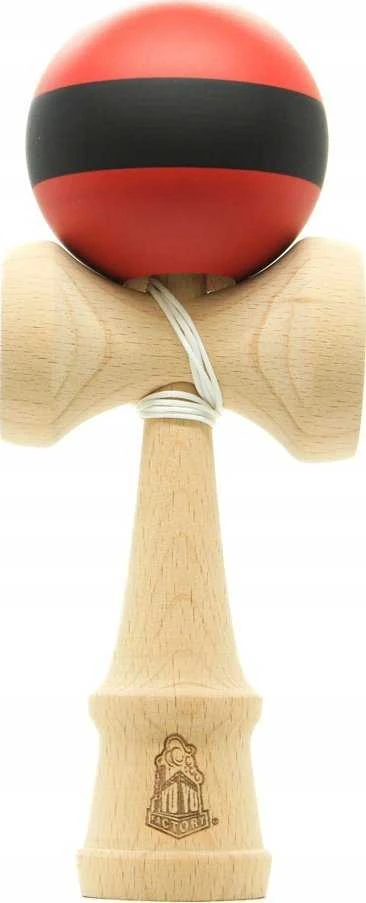 Yoyo Kendama žaislas, medinis/raudonas