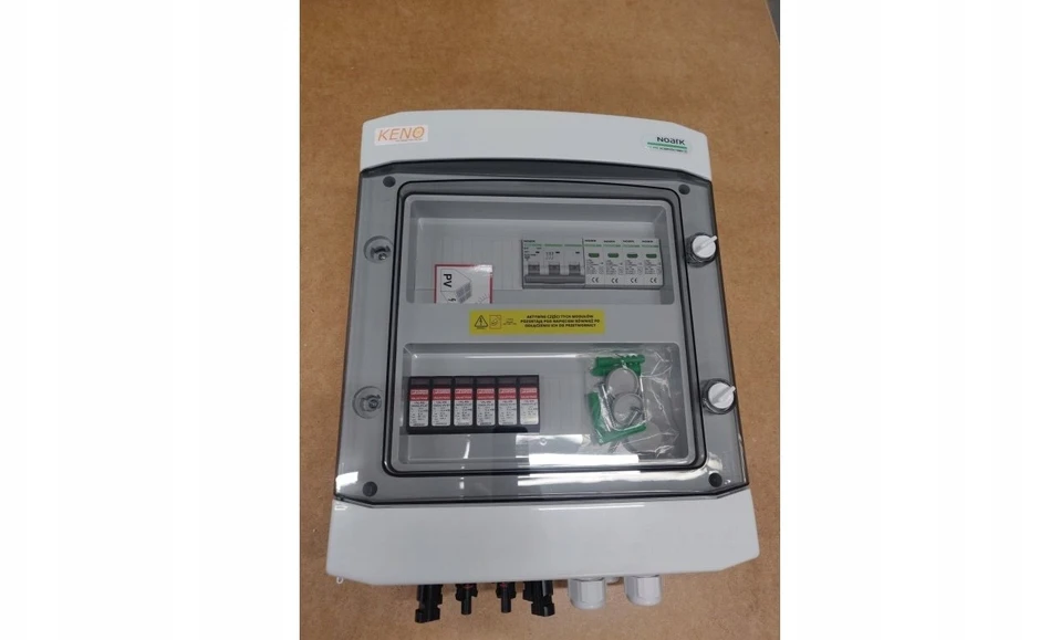 Keno Prijungimo dėžutė su viršįtampių ribotuvu DC + AC, 1000V, 2 tipas, 2x PV grandinė, 2x MPPT // AC ribotuvas tipas SH-98 DCAC