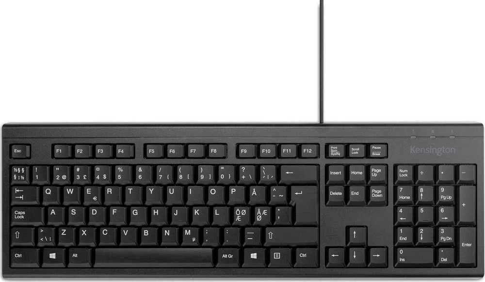 „Kensington“ – EQ KB100S PN laidinė klaviatūra (juoda)