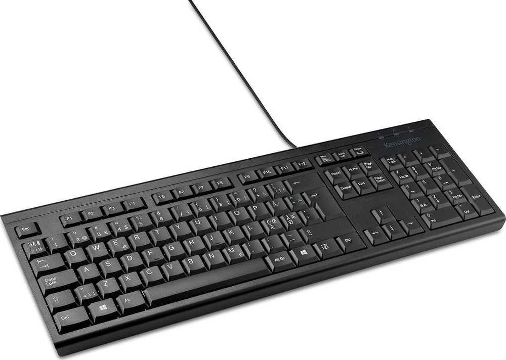 „Kensington“ – EQ KB100S PN laidinė klaviatūra (juoda)