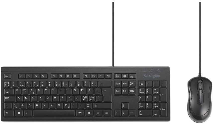 Klaviatūra ir pelė Kensington KM100 EQ su laidu Desktop Set (KM100 EQ su laidu Desktop Set,)