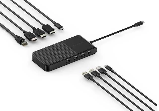 Leitz Kensington UH1500P EQ Jungčių stotelė, USB-C 5Gbps Triple Video, Juoda