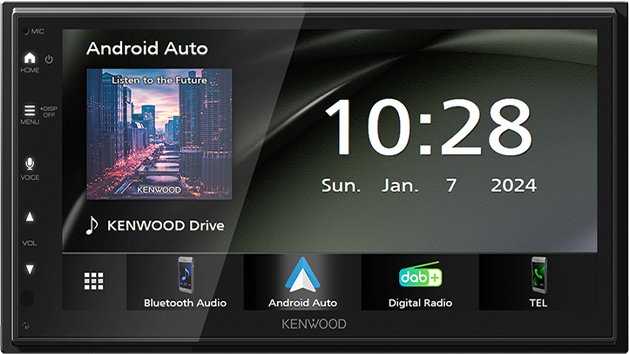 Automagnetola Kenwood DMX-6523DSM 2-DIN WIFI multimedijos grotuvas su Bluetooth, USB