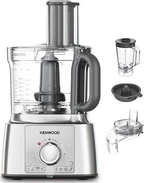 Virtuvinis kombainas Virtuvės kombainas KENWOOD FDP65.820SI MultiPro Express, 1000 W, 2 greičiai + impulsas, Nerūdijantis plienas peilio ašmenys, Inox spalva