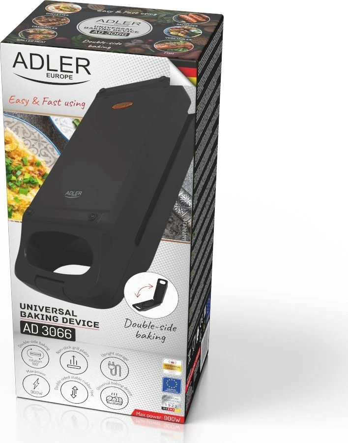 Adler | Daugiafunkcis įrenginys | AD 3066 | Lentelė | 900 W | Juodas