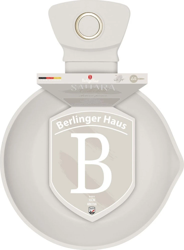 Keptuvė Berlinger Haus MINI PATELNIA TYTANOWA 16cm BERLINGER HAUS BH-8076 SAHARA