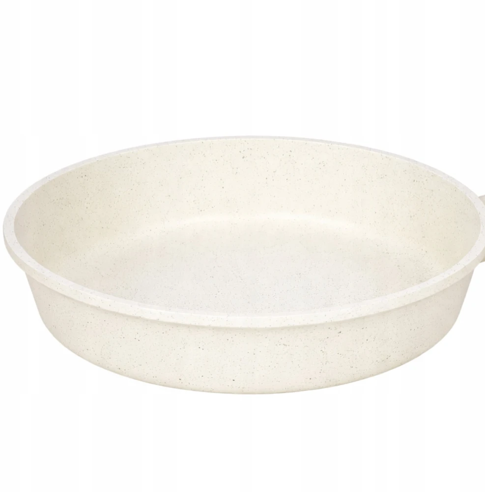 Keptuvė Brunbeste Granitinė marmurinė keptuvė NON-STICK indukcinė dujinė 20cm smėlio spalvos BRUNBESTE BB-5535