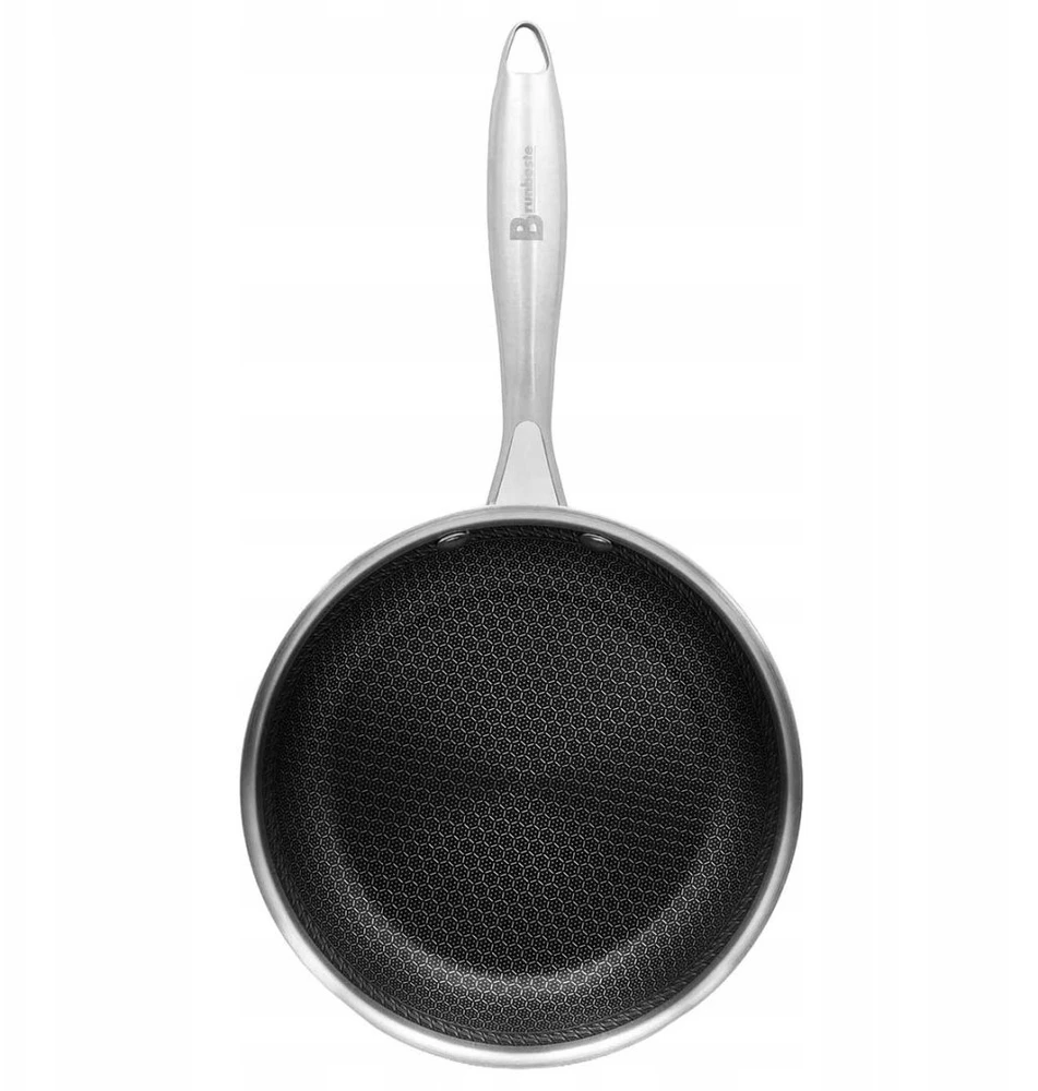 Keptuvė Brunbeste Plieninė keptuvė su dangčiu indukcinė NON-STICK korio raštas 30CM BRUNBESTE BB-5557