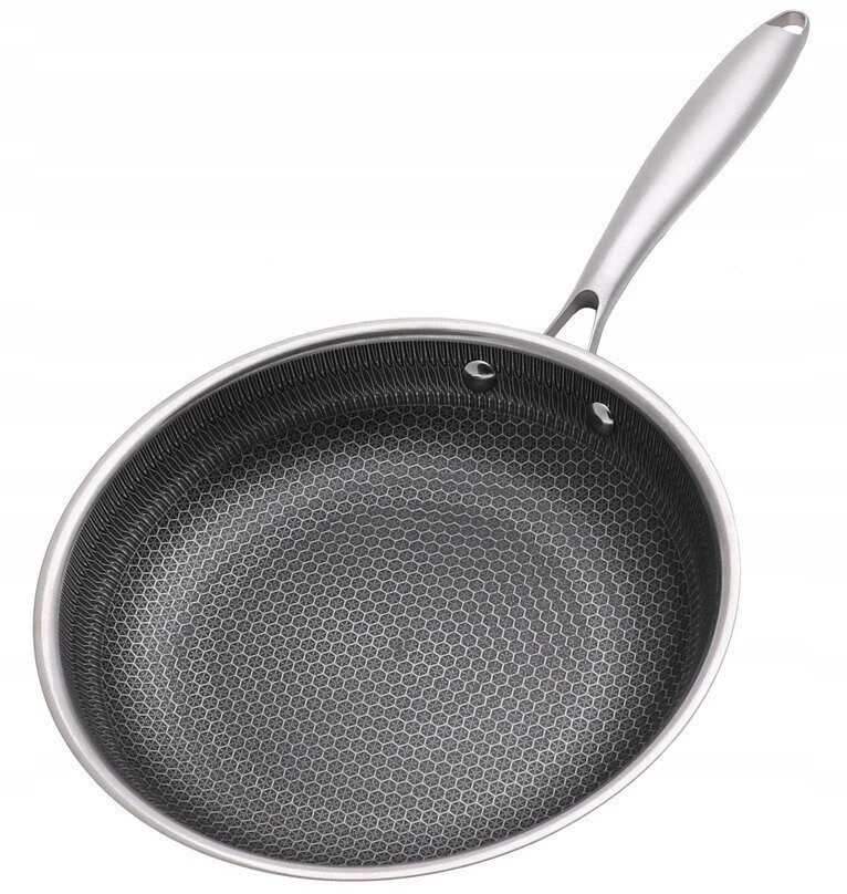 Brunbeste keptuvė PLIENINĖ KEPTUVĖ 26cm SU MEDAUS KORIO DANGteliu 5551