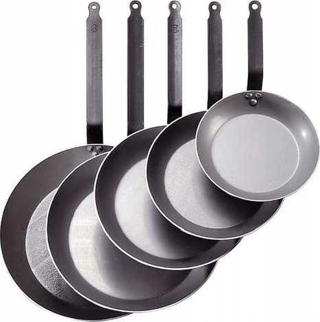 DE BUYER Apvali keptuvė, skersmuo 24 cm CARBONE PLUS