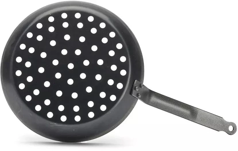 De Buyer Perforated frying pan for vegetables, diameter 28 cm, #Outdoor