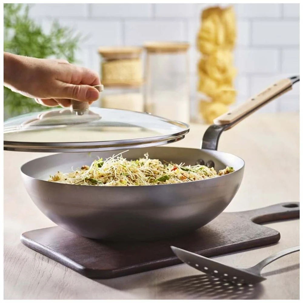 De Buyer Wok, 32 cm, Mineral B Bois