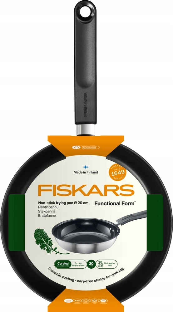 Fiskars FF keptuvė 20cm su keramine danga
