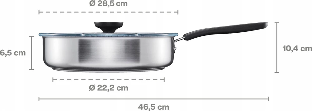 Fiskars FF keptuvė su dangčiu 26cm keramine danga