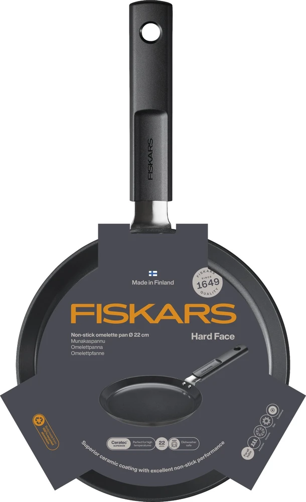 Fiskars Hard Face keptuvė omletams 22cm