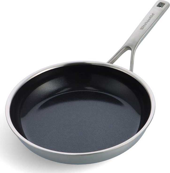 KitchenAid - Daugkartinė keptuvė - sidabrinė - 20 cm