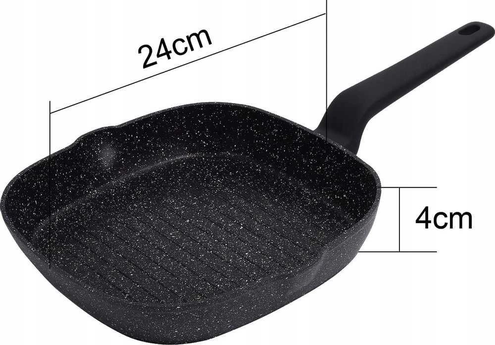 Keptuvė Keptuvė, juodo marmuro, 24 cm skersmens, Klausberg